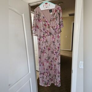 Adrianna Papell floral flutter dress